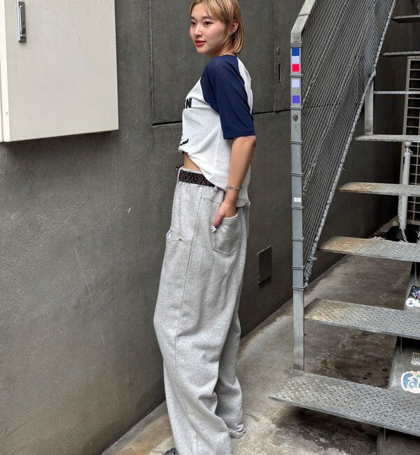  「シャーロットシアーラグラン 5分袖TEE」|Tシャツ・カットソー|