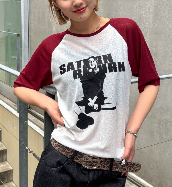  「シャーロットシアーラグラン 5分袖TEE」|Tシャツ・カットソー|