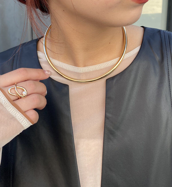  「【ベストセラー】〈GOLDY/ゴールディ〉カービーネックカフ」|リング|