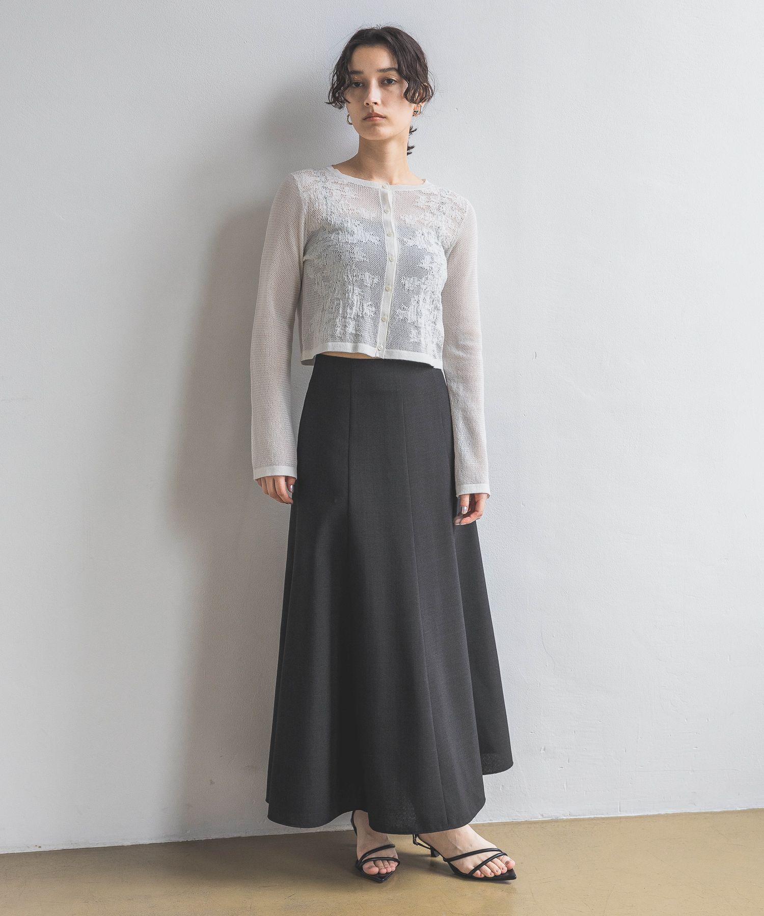 A part by 「メッシュレースカーディガン」|カーディガン|