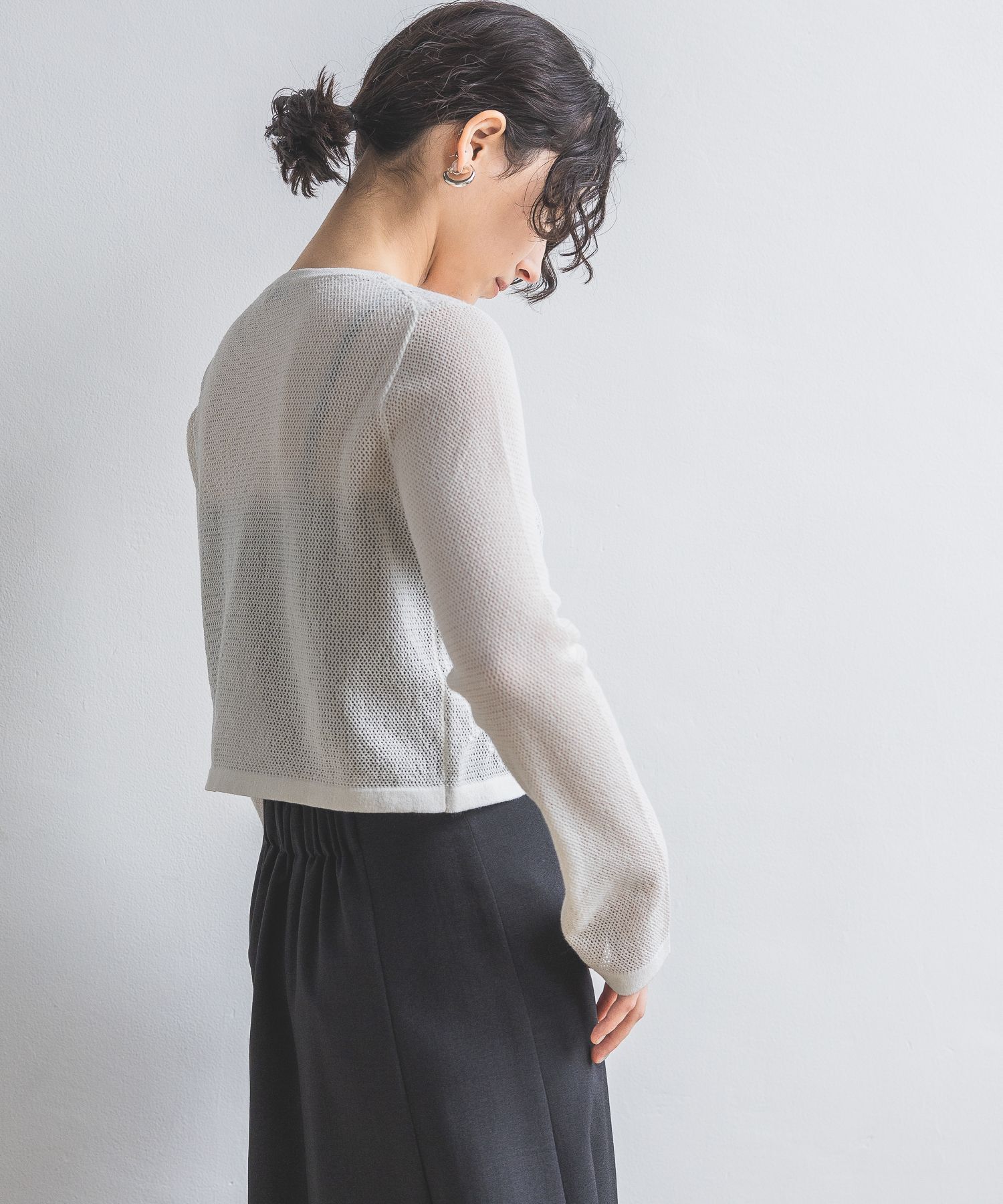 A part by 「メッシュレースカーディガン」|カーディガン|