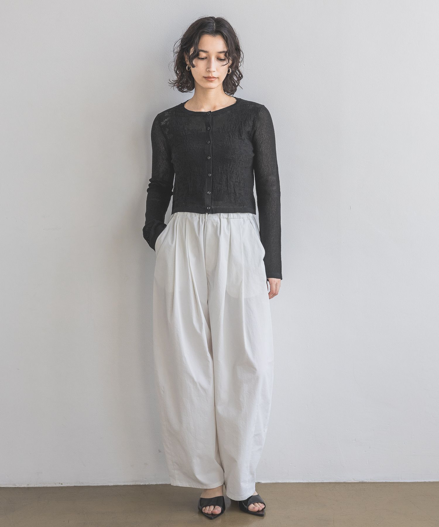 A part by 「メッシュレースカーディガン」|カーディガン|