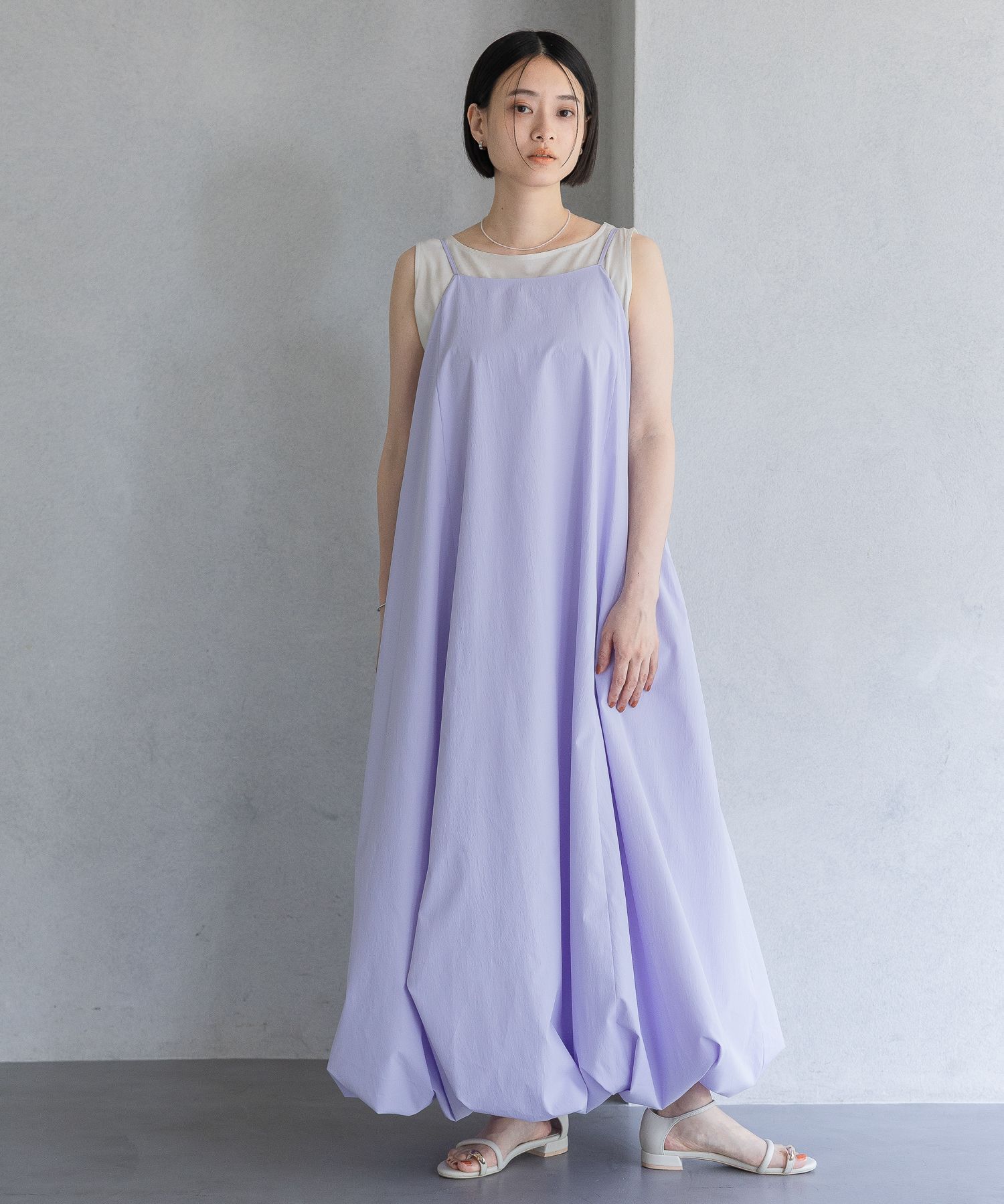 A part by 「バルーンキャミワンピース」|ワンピース|パープル
