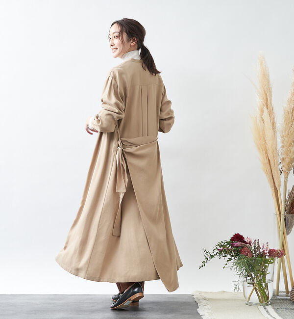 collex「リヨセルツイルワンピース」|ワンピース|ベージュ