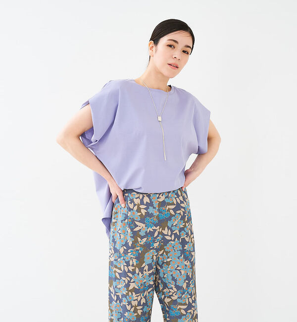 collex「【接触冷感・UVカット】コンパクトクールフレンチスリーブチュニック」|Tシャツ・カットソー|