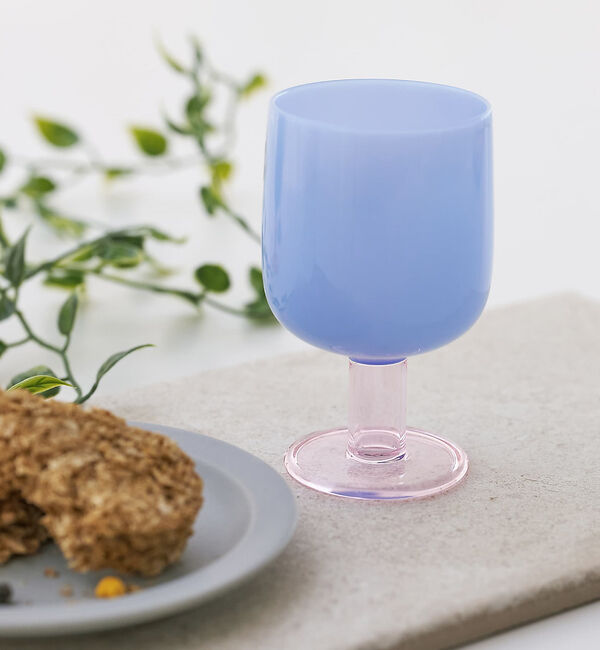 collex「【amabro/アマブロ】 TWO TONE WINE GLASS ツートン ワ」|食器・キッチングッズ|ブルー系その他1
