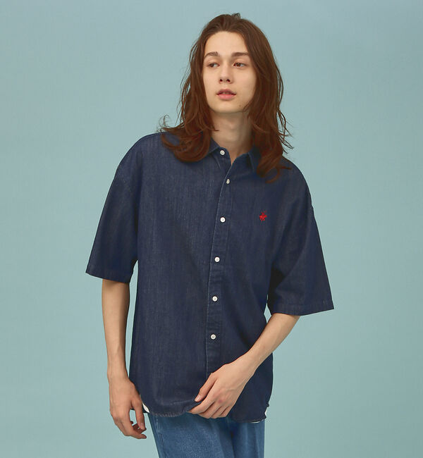 ABAHOUSE「BEVERLY HILLS POLO CLUB/ビバリーヒルズポロクラブ】 ワン」|シャツ・ブラウス|ダークネイビー