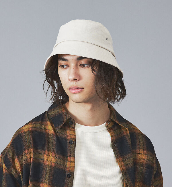 ABAHOUSE「【RUBEN/ルーベン】LINEN RAYON BUCKET HAT/リネン/ナ」|その他|アイボリー