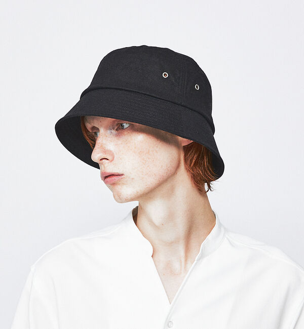 ABAHOUSE「【RUBEN/ルーベン】LINEN RAYON BUCKET HAT/リネン/ナ」|その他|ブラック