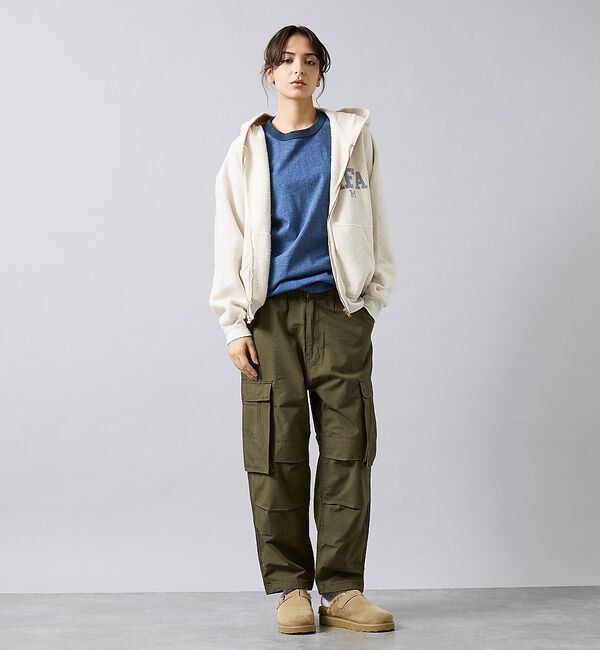 ABAHOUSE「【REMI RELIEF / レミ レリーフ】  SP加工 起毛裏毛 ZIPパー」|パーカー|