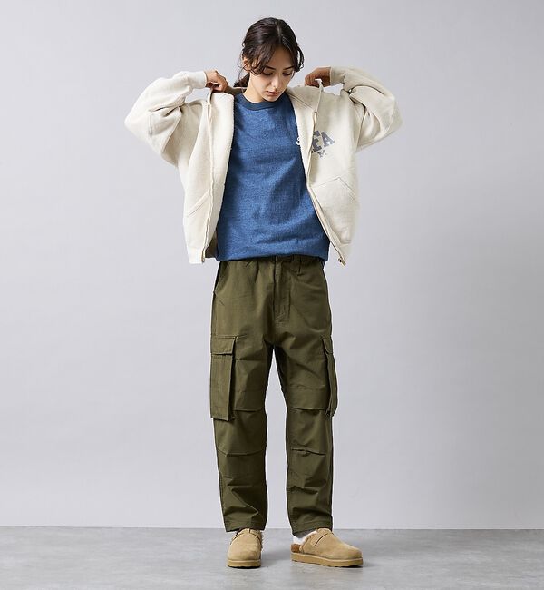 ABAHOUSE「【REMI RELIEF / レミ レリーフ】  SP加工 起毛裏毛 ZIPパー」|パーカー|