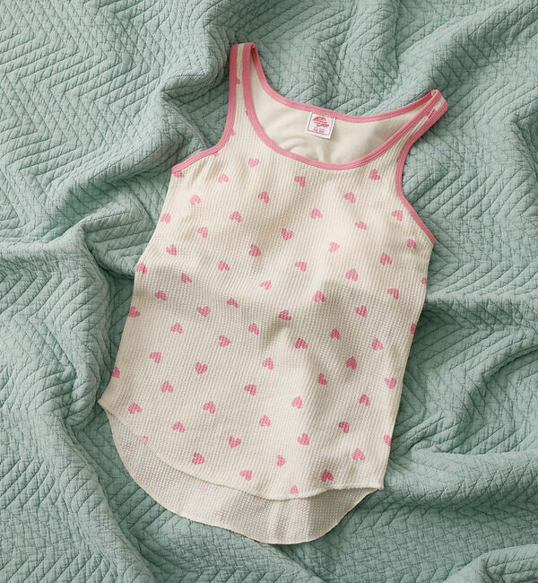 Rouge vif「【JEMORGAN/ジェーイーモーガン】カップ付クレリックタンクハート柄/カップ」|キャミソール|