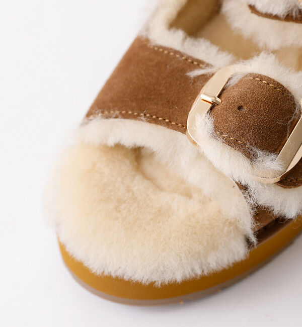 Rouge vif「【EMU Australia/エミュオーストラリア】ファーサンダル/サンダル/フ」|サンダル|