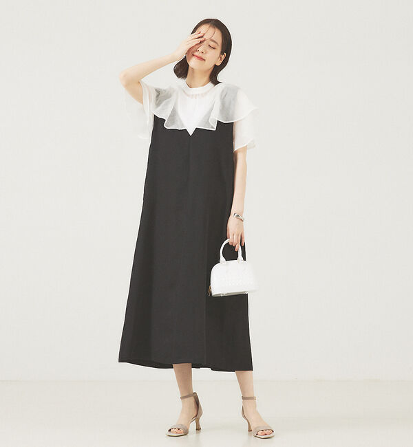 abahouse mavie「【大人のいちまんワンピ】2WAYジャンパースカート」|ジャンパースカート|