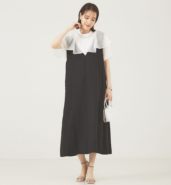 abahouse mavie「【大人のいちまんワンピ】2WAYジャンパースカート」|ジャンパースカート|