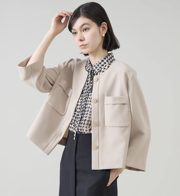 TIARA「クラシカルライトジャケットカーデ」|テーラードジャケット|