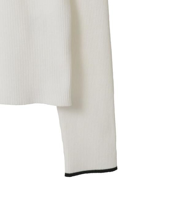 TIARA「スクエアカラーリブニット」|ニット・セーター|