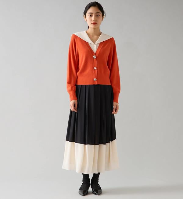 TIARA「ビジューボタンカーディガン」|ニット・セーター|