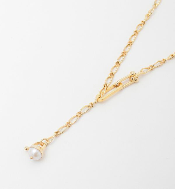 Liesse「《別注》【EO/イオ】PEARL FIGARO LARIAT NECKLACE」|ネックレス|