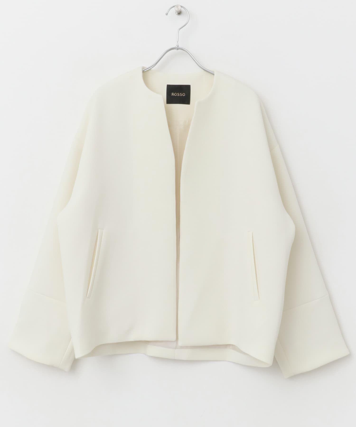 URBAN RESEARCH ROSSO「UVカットトリプルクロスショートコート」|ノーカラージャケット|