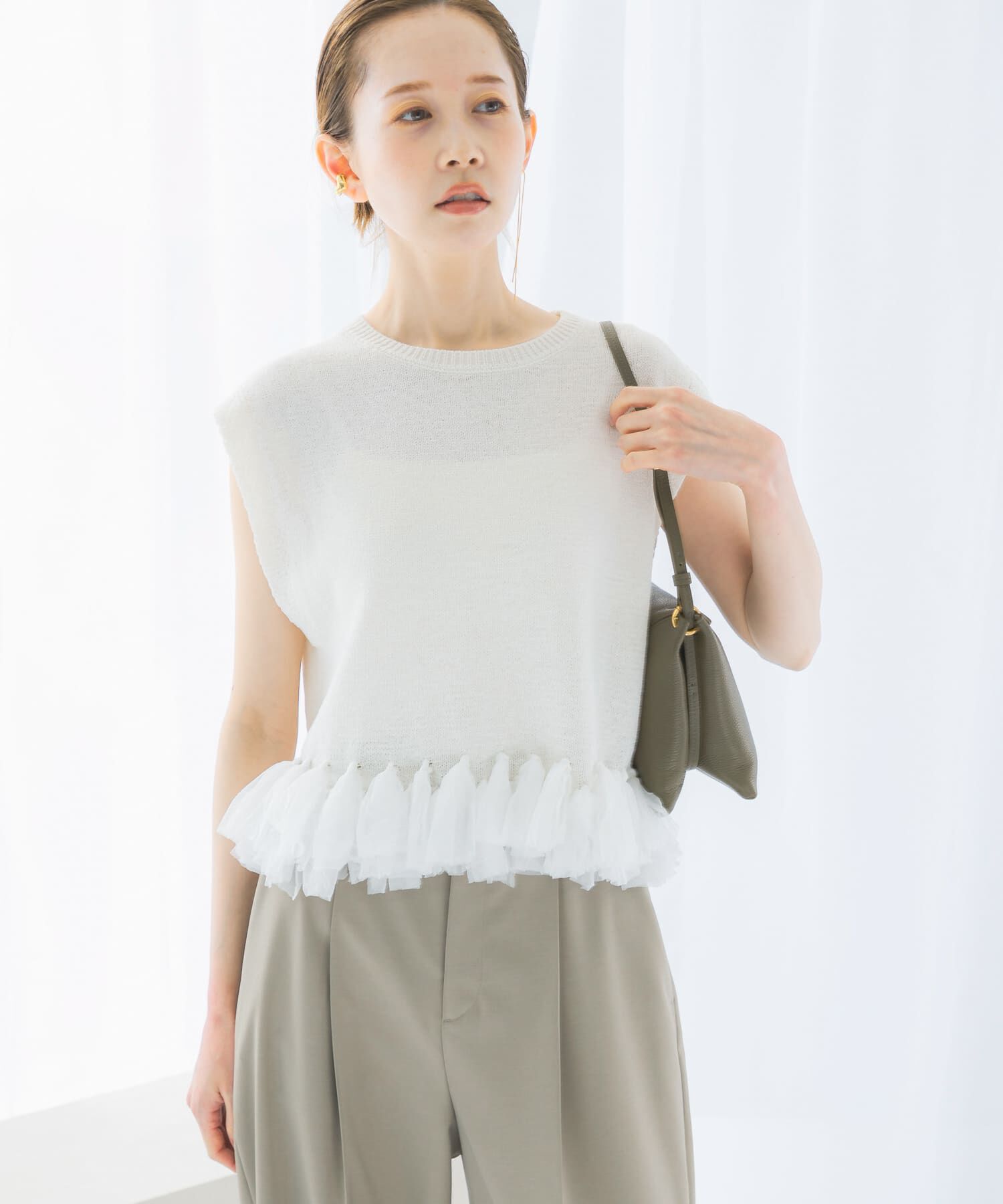 URBAN RESEARCH ROSSO「フリンジデザインサマーニット」|ニット・セーター|