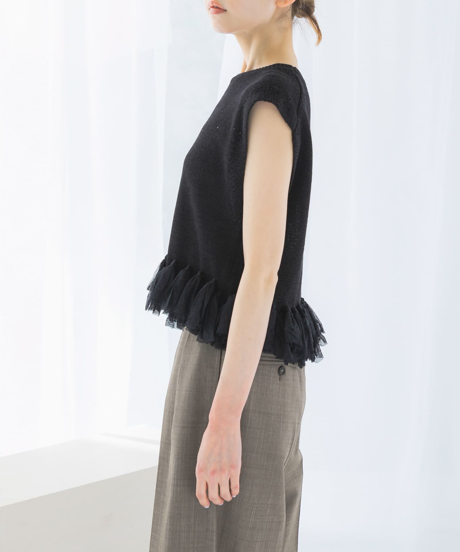 URBAN RESEARCH ROSSO「フリンジデザインサマーニット」|ニット・セーター|