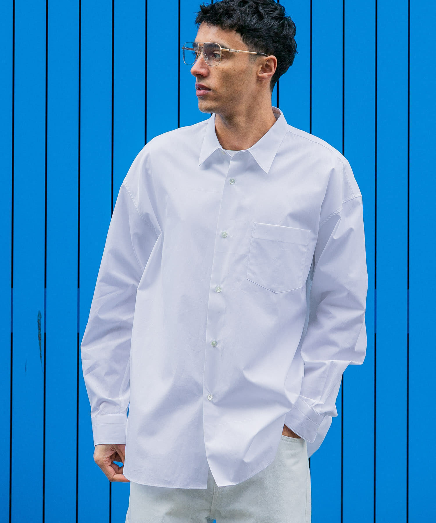URBAN RESEARCH「new basic　THOMAS MASON OVER SHIRTS」|シャツ・ブラウス|ホワイト