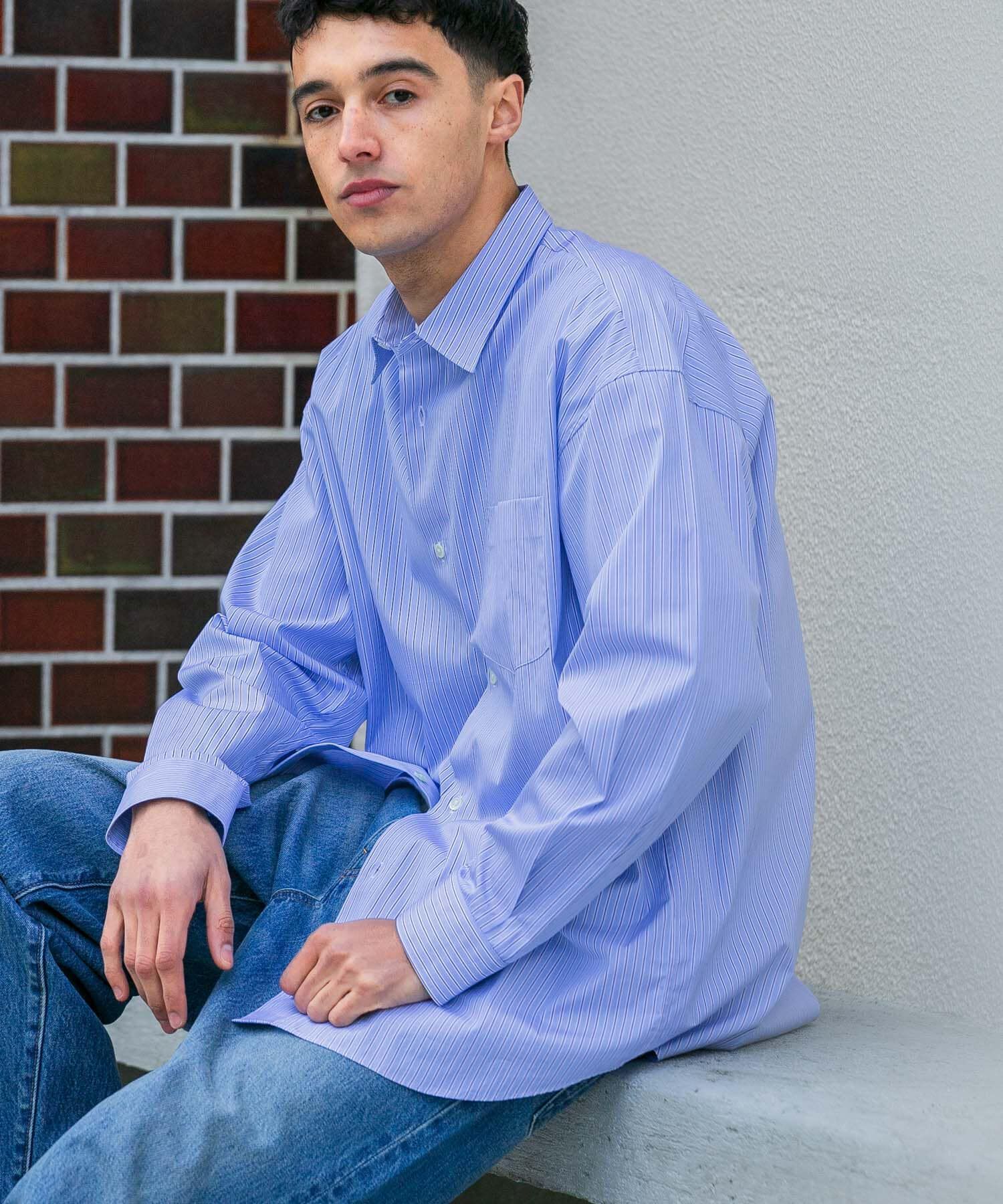 URBAN RESEARCH「new basic　THOMAS MASON OVER SHIRTS」|シャツ・ブラウス|ストライプ