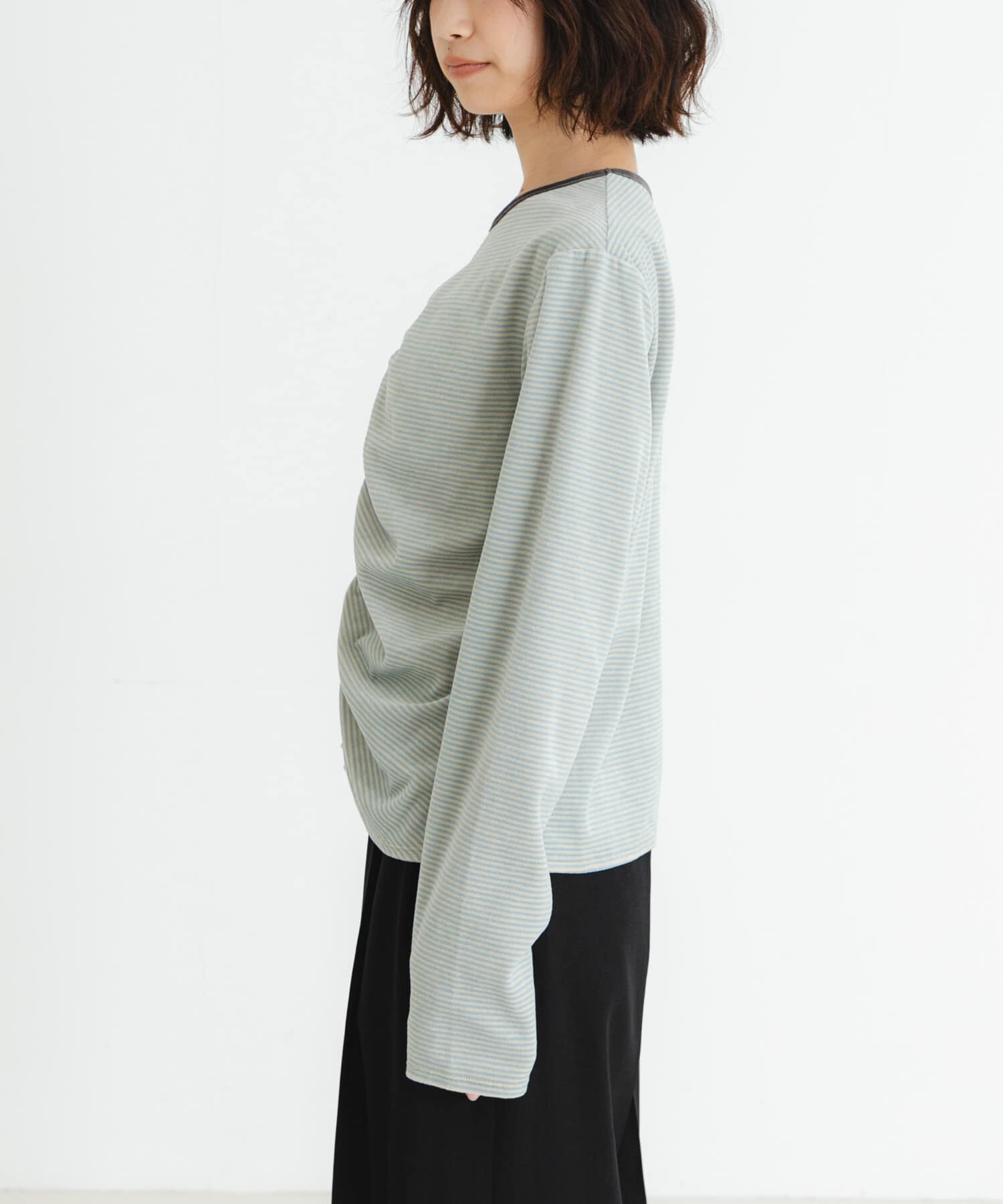 URBAN RESEARCH「『MADE IN JAPAN』ベロアボーダーシャーリングカットソー」|Tシャツ・カットソー|