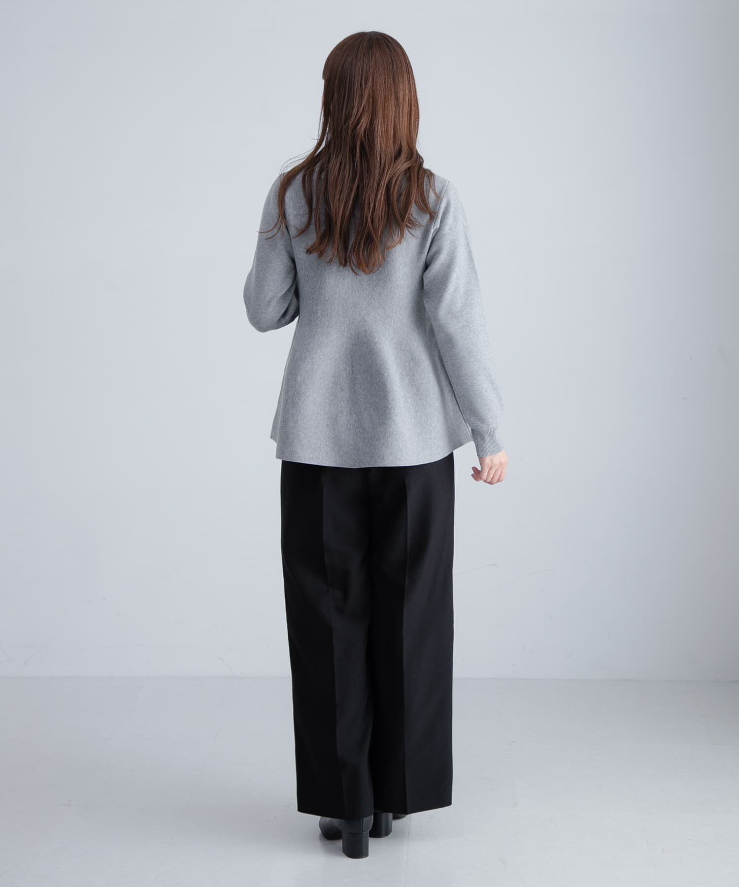 Sonny Label 「『WEB限定』襟付きペプラムニットプルオーバー」|ニット・セーター|