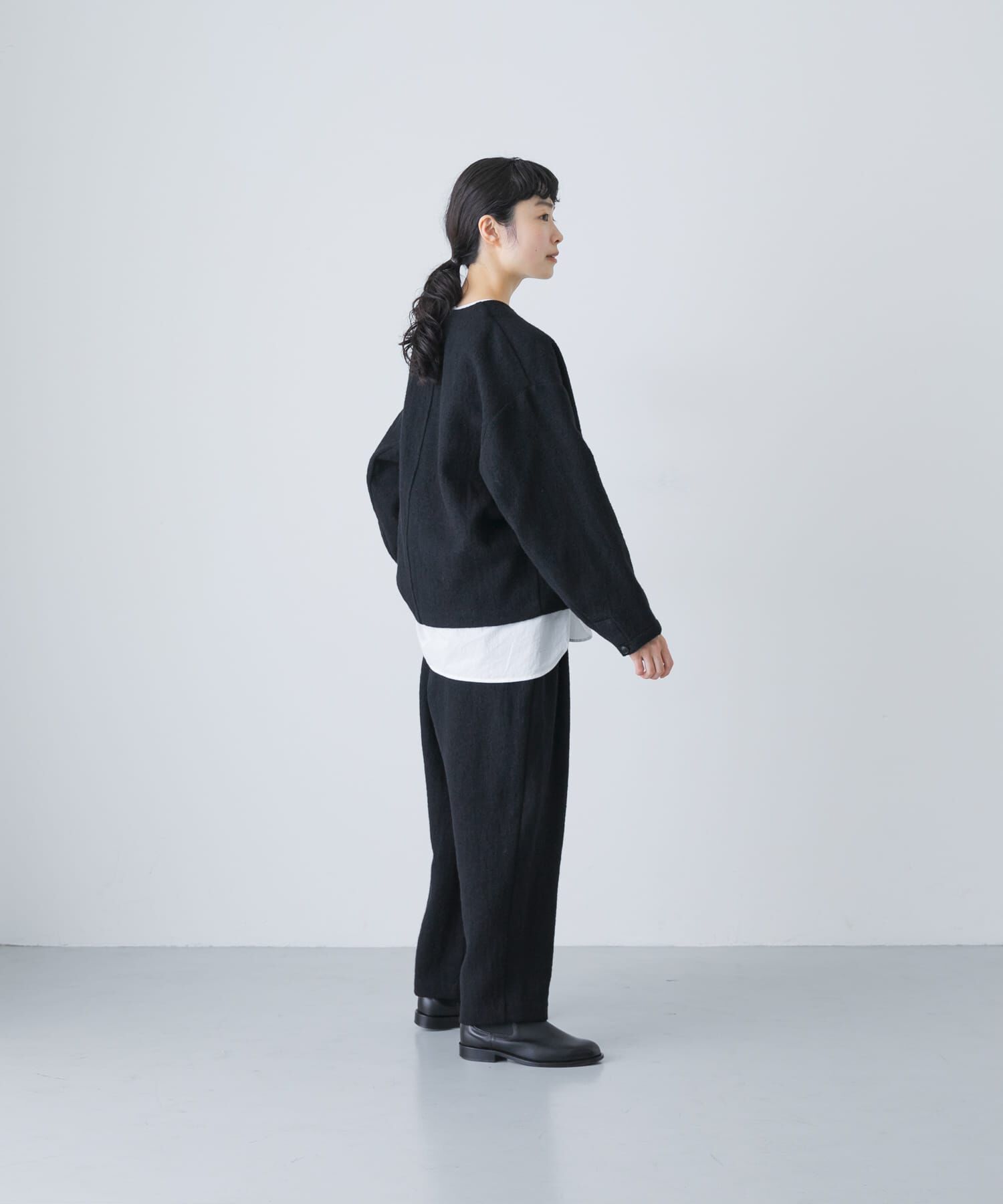 ウールクルーネックジャケット（かぐれ）｜ルミネのファッション通販