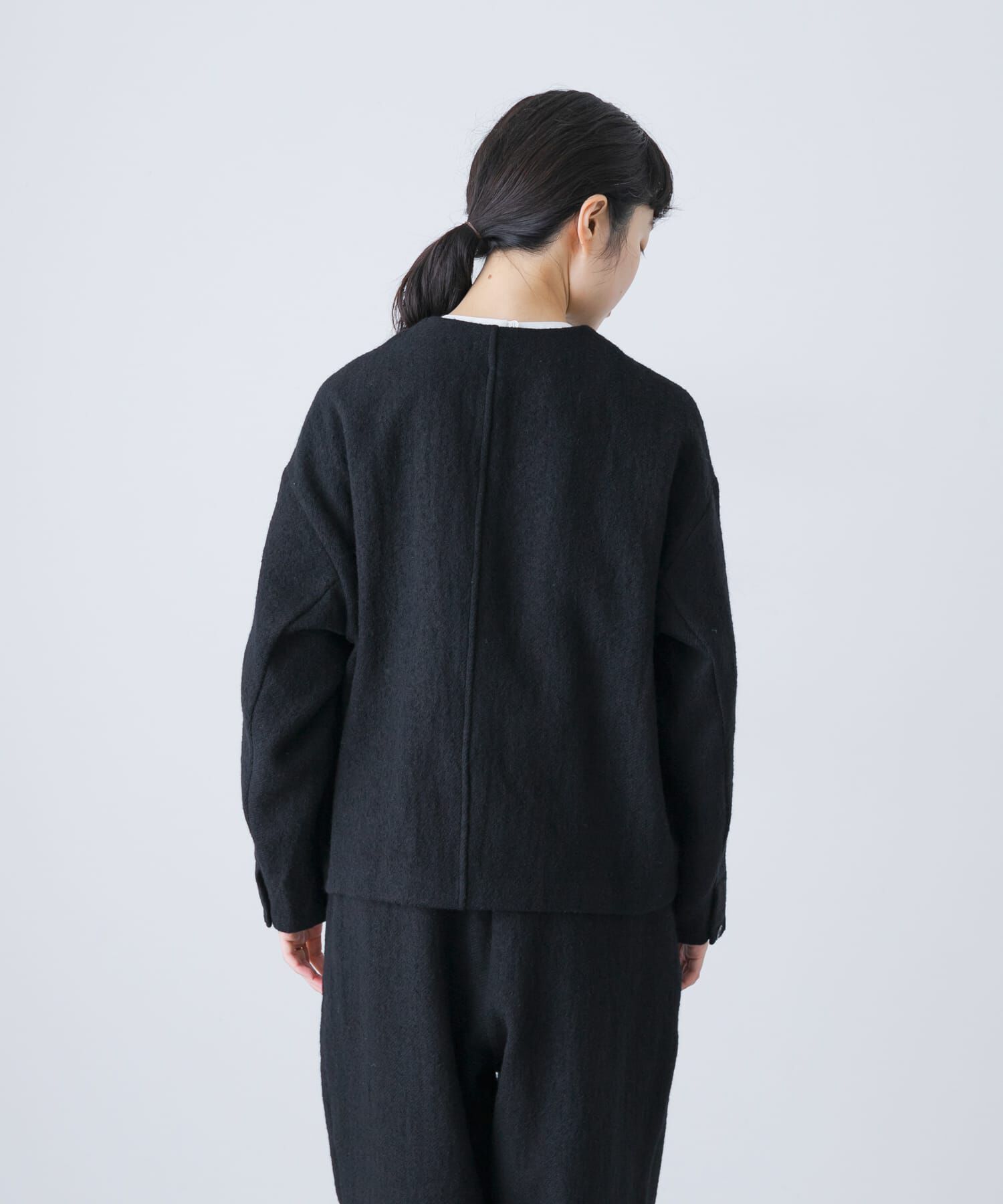 ウールクルーネックジャケット（かぐれ）｜ルミネのファッション通販