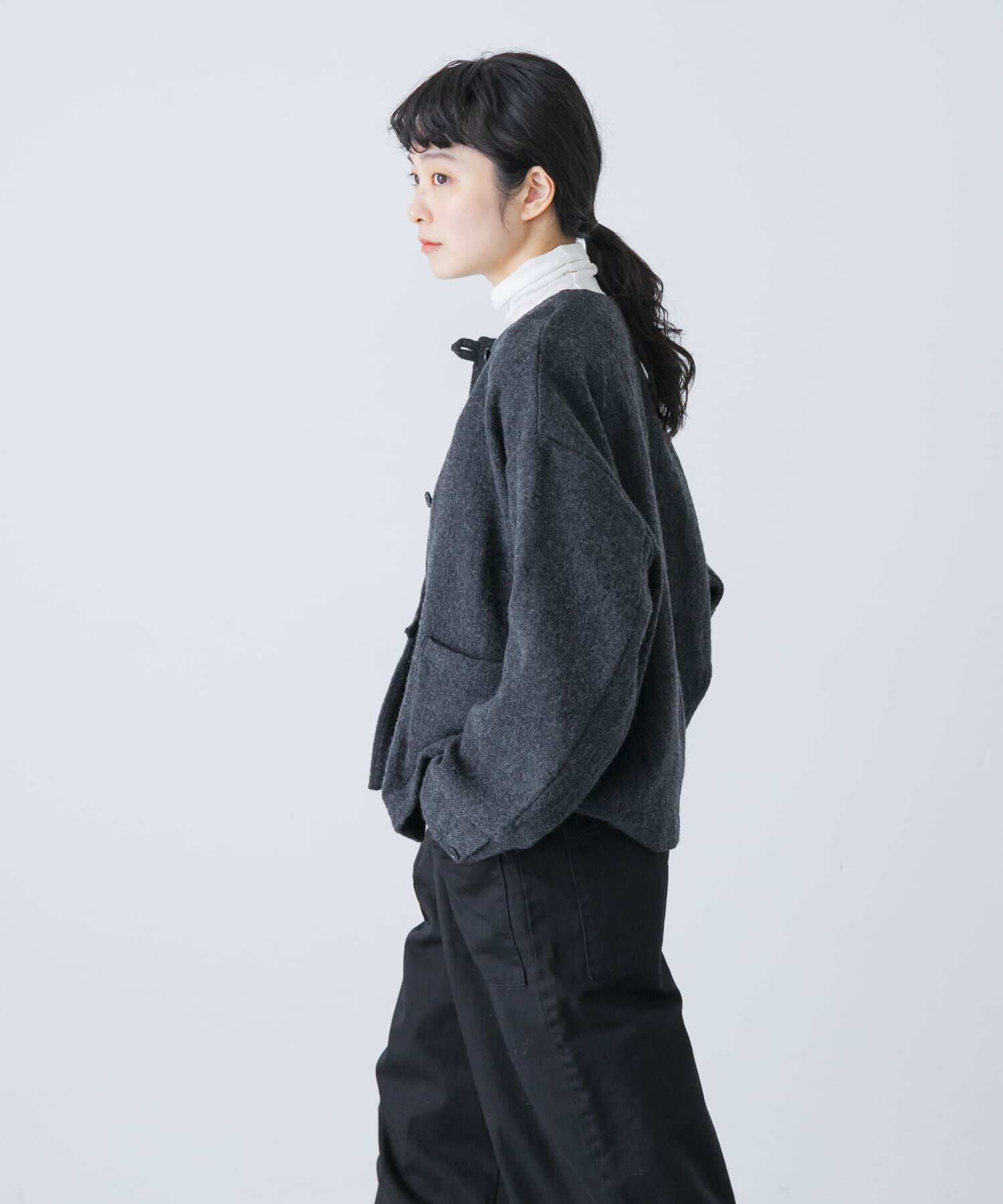 新品タグ付き　かぐれ　ウールクルーネックジャケット　アーバンリサーチドアーズ ウールクルーネックジャケット（かぐれ）｜ルミネのファッション通販