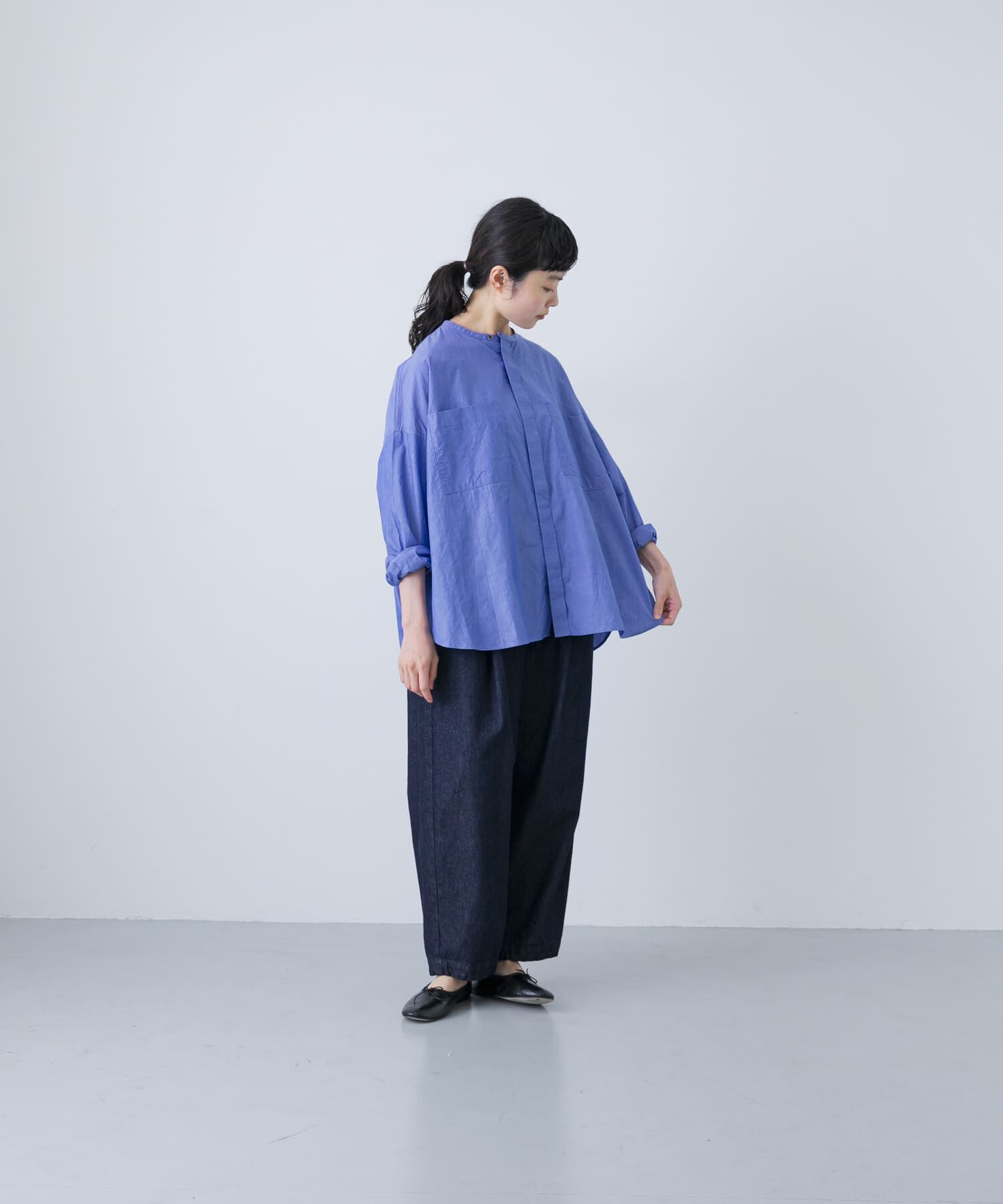かぐれ「コットンダブルポケットワイドシャツ」|シャツ・ブラウス|