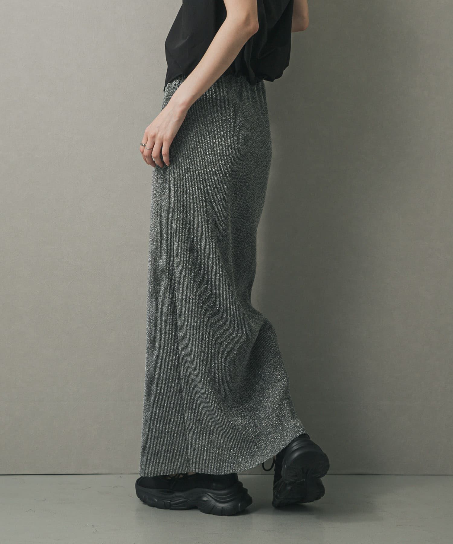 SENSE OF PLACE by URBAN RESEARCH「カットオフラメプリーツスカート」|スカート|