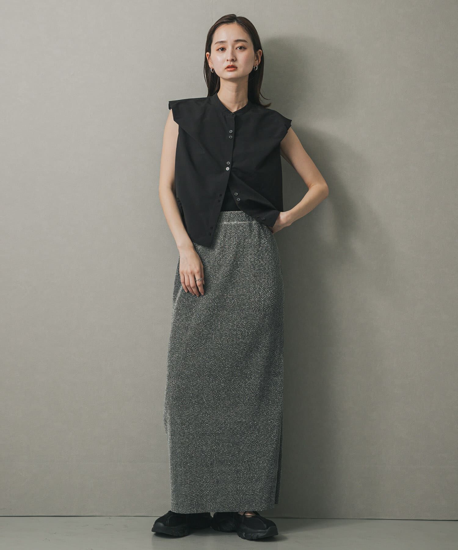 SENSE OF PLACE by URBAN RESEARCH「カットオフラメプリーツスカート」|スカート|