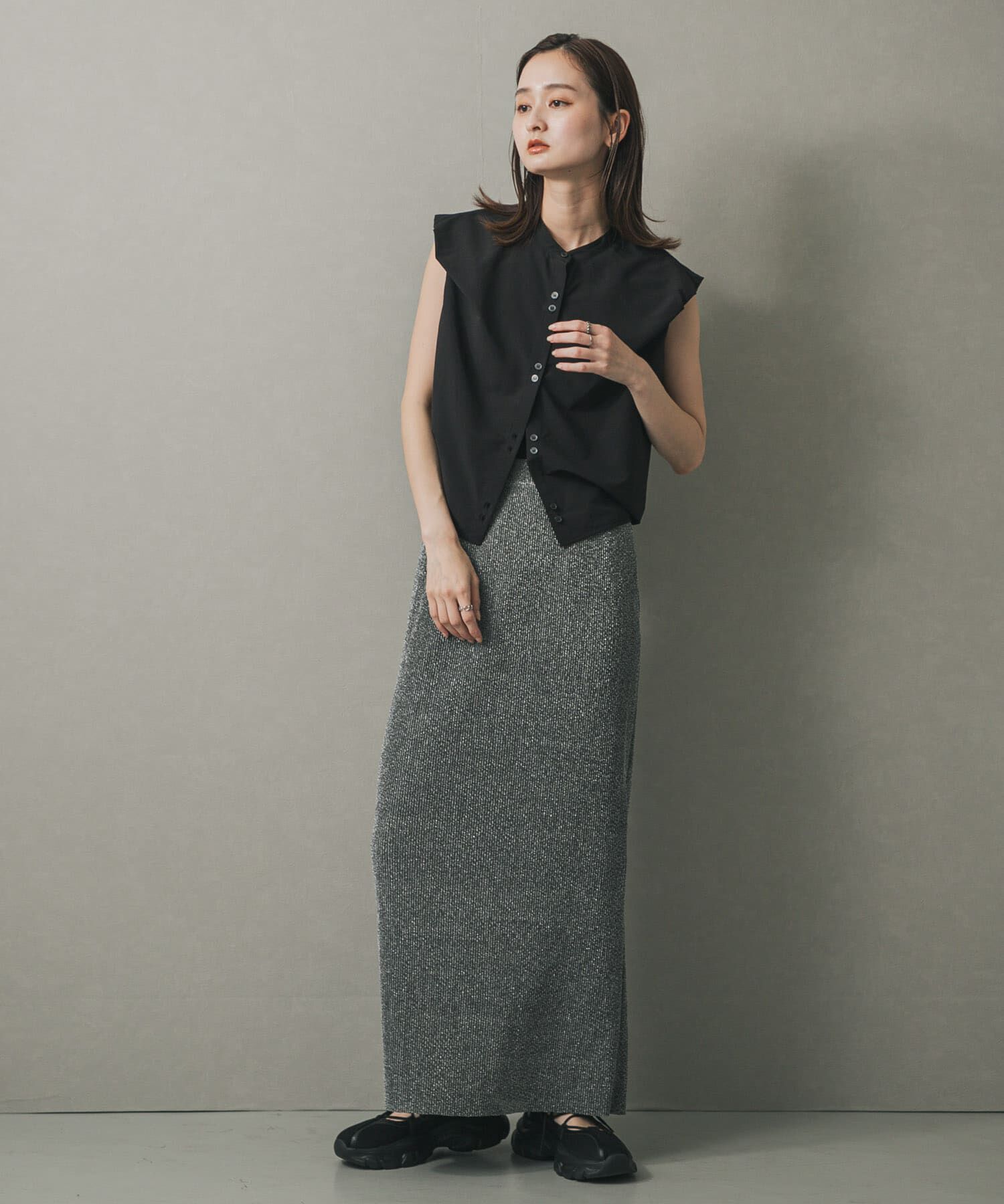 SENSE OF PLACE by URBAN RESEARCH「カットオフラメプリーツスカート」|スカート|