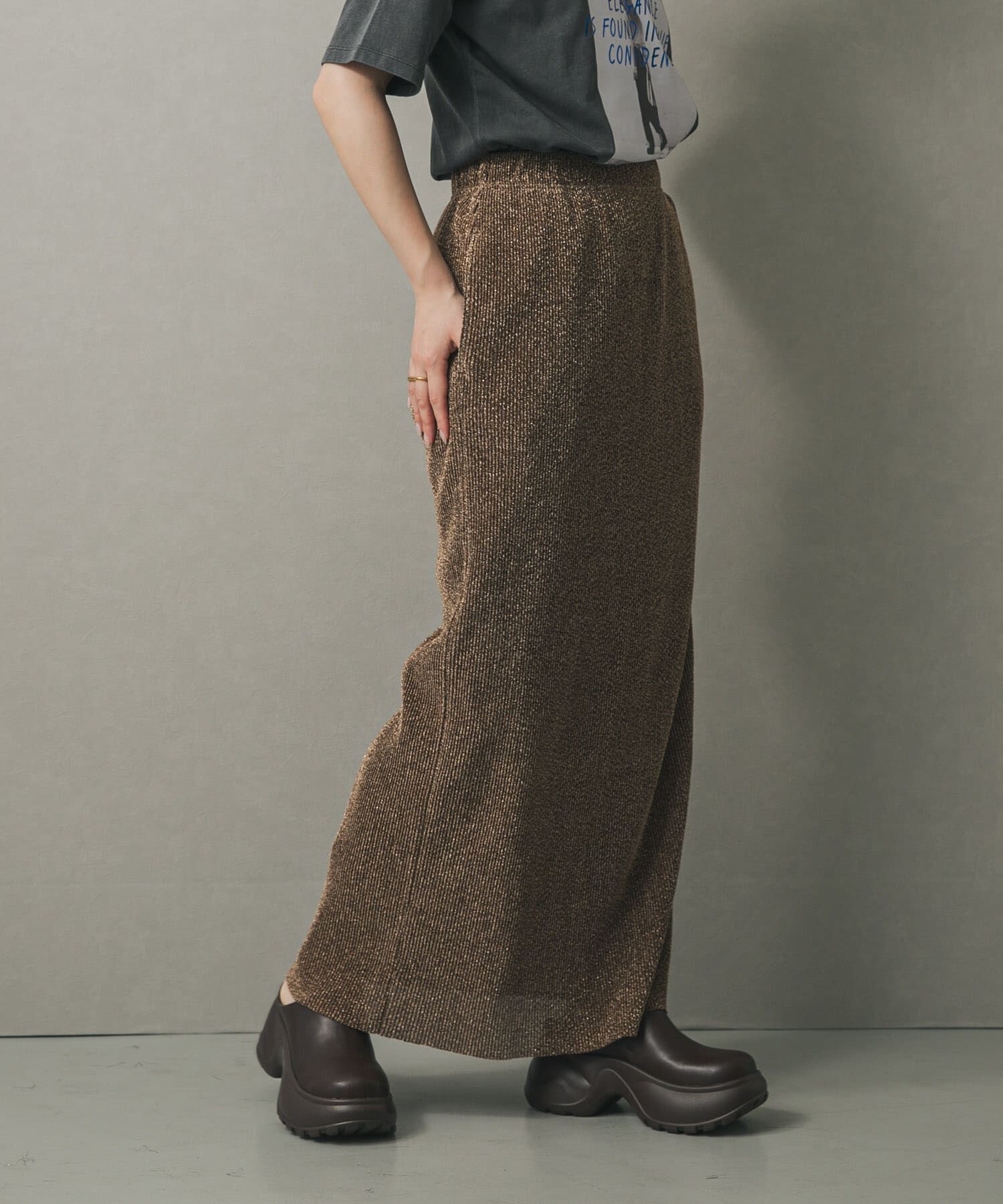 SENSE OF PLACE by URBAN RESEARCH「カットオフラメプリーツスカート」|スカート|