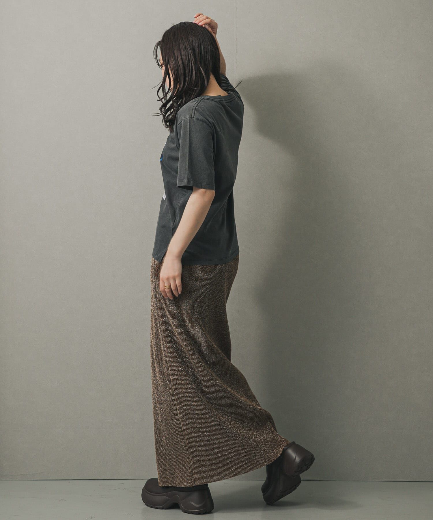 SENSE OF PLACE by URBAN RESEARCH「カットオフラメプリーツスカート」|スカート|