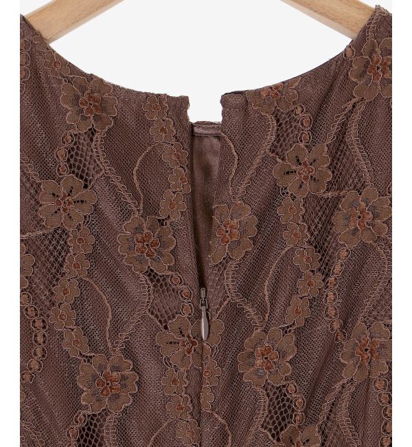 MAJESTICLEGON「パイピングモールレースドレス」|ドレス|