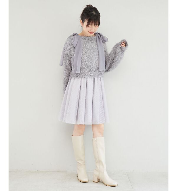 MAJESTICLEGON「フロントギャザーチュールビスチェ」|キャミソール|