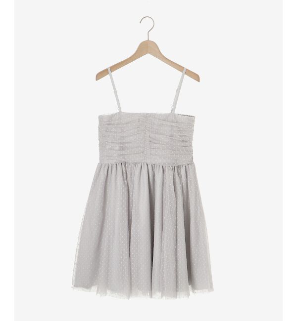 MAJESTICLEGON「フロントギャザーチュールビスチェ」|キャミソール|