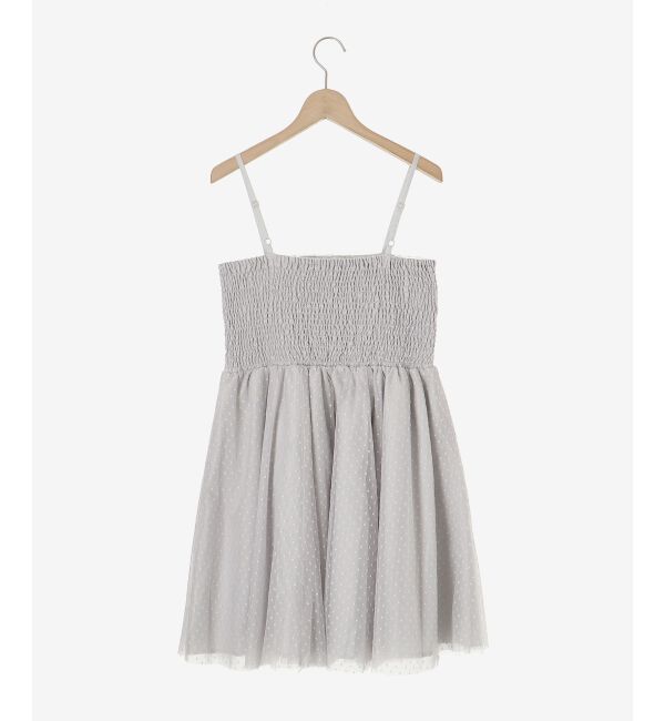 MAJESTICLEGON「フロントギャザーチュールビスチェ」|キャミソール|