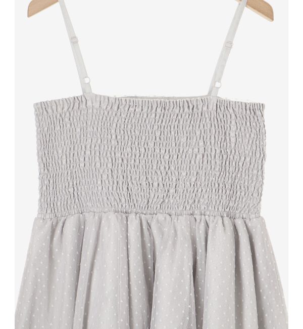 MAJESTICLEGON「フロントギャザーチュールビスチェ」|キャミソール|