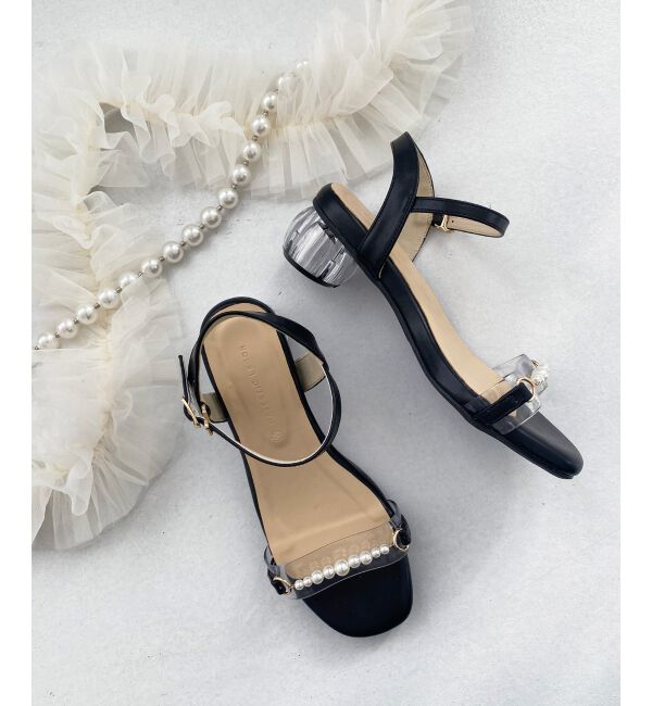 MAJESTICLEGON「クリアパールサンダル」|サンダル|