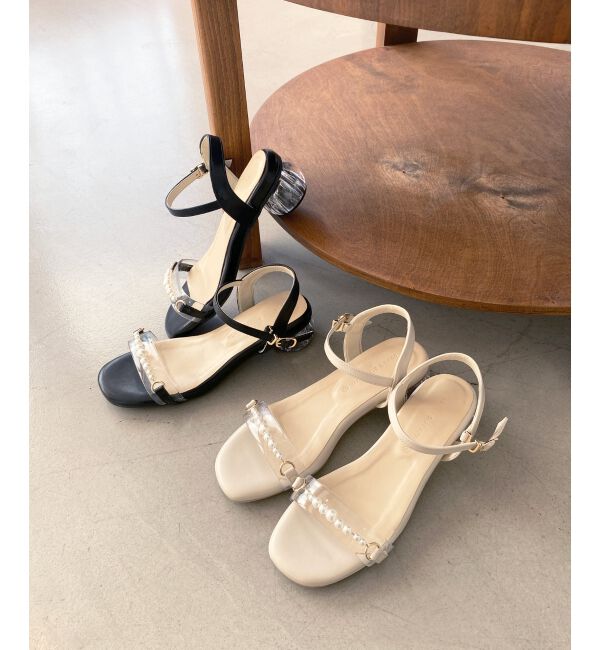 MAJESTICLEGON「クリアパールサンダル」|サンダル|