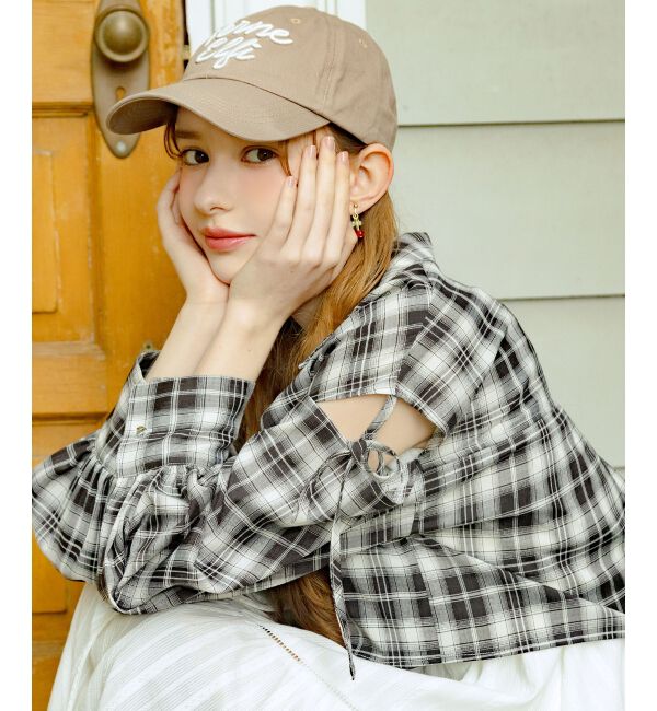  「ロゴキャップ」|キャップ・キャスケット|モカ