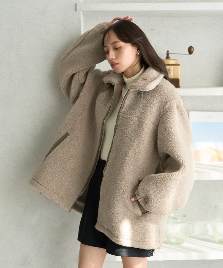 earth music&ecology「ボアルーズブルゾン」|ブルゾン・スタジャン|