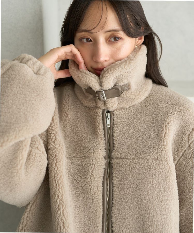 earth music&ecology「ボアルーズブルゾン」|ブルゾン・スタジャン|