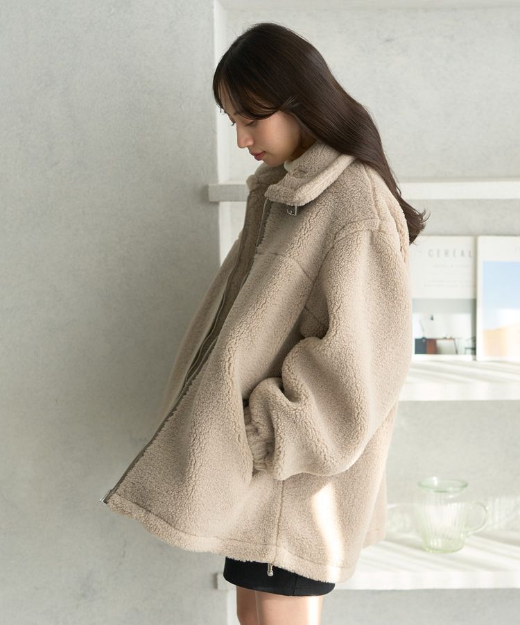 earth music&ecology「ボアルーズブルゾン」|ブルゾン・スタジャン|